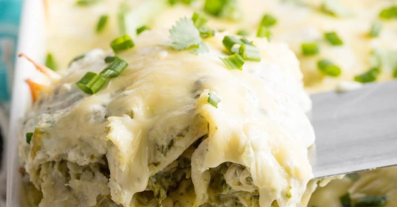 Rick BaylessEnchiladas Suizas (Creamy Chicken Enchiladas with Melted  Cheese) - Rick Bayless